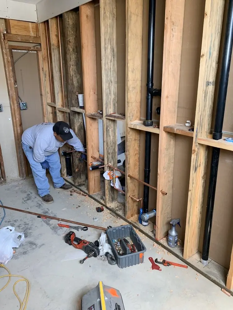 Commercial rough-in plumbing for Trenchless Sewer Repair in Weimer